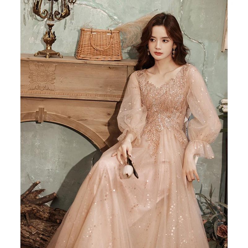 Fairy Temperament Princess Pink Dress - MANDOTOS INTERNATIONAL0