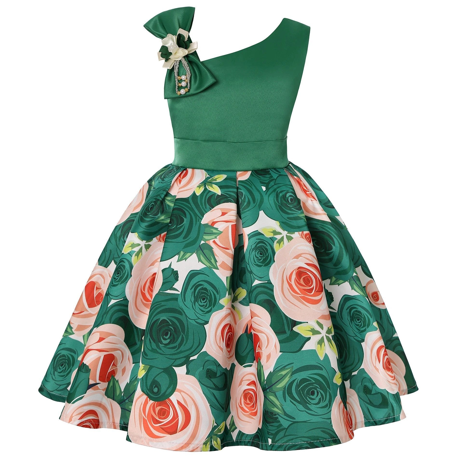 Girls' Dresses Girls' Princess Dresses Digital Print Children's Dresses MANDOTOS