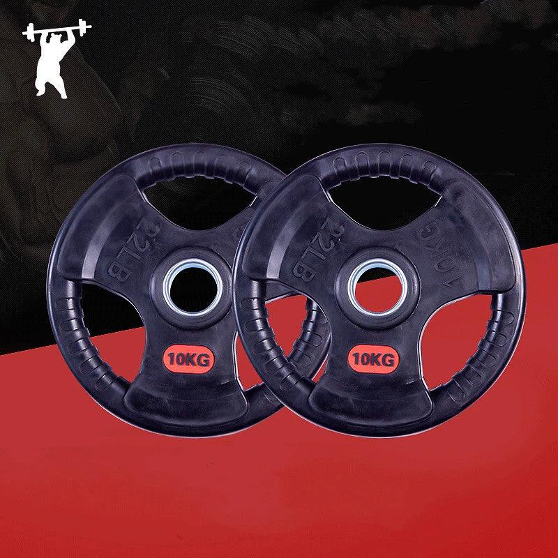 Special Three-Hole Rubber Bag For Gym Weightlifting Barbell Rubber Barbell Mandotos