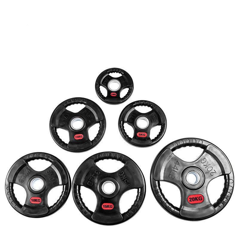 Special Three-Hole Rubber Bag For Gym Weightlifting Barbell Rubber Barbell Mandotos