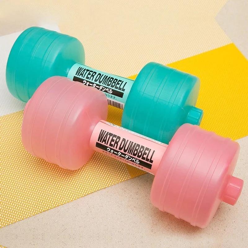 Body Building Water Dumbbell Weight Dumbbells Slimming Fitness Gym Equipment Yoga for Training Sport Plastic Bottle Exercise Mandotos
