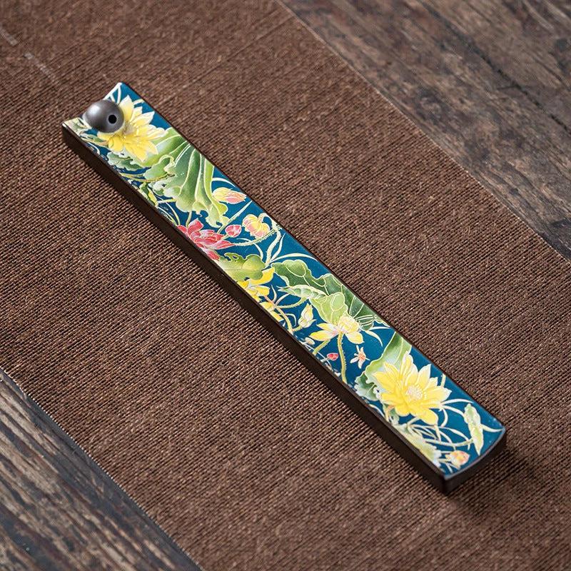 Mandotos Enamel Wire Incense Burner Ceramic Cloisonne Ornament For Tea Ceremony Ambience Home Decor MANDOTOS