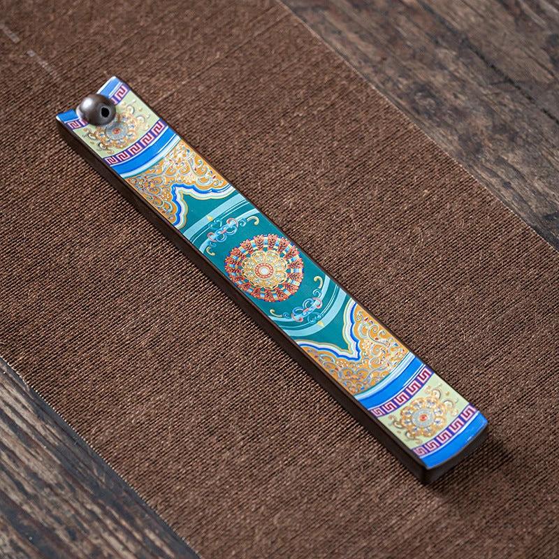 Mandotos Enamel Wire Incense Burner Ceramic Cloisonne Ornament For Tea Ceremony Ambience Home Decor MANDOTOS