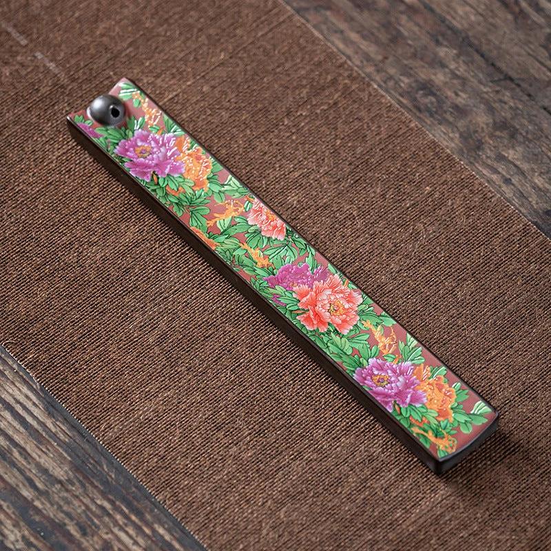Mandotos Enamel Wire Incense Burner Ceramic Cloisonne Ornament For Tea Ceremony Ambience Home Decor MANDOTOS