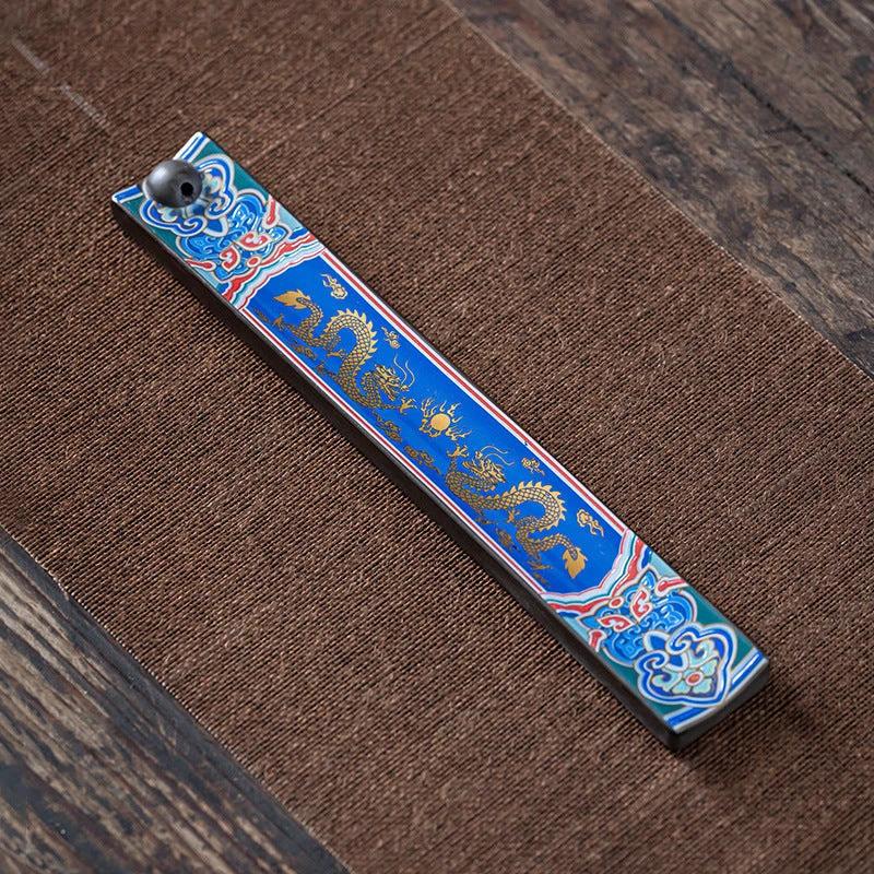 Mandotos Enamel Wire Incense Burner Ceramic Cloisonne Ornament For Tea Ceremony Ambience Home Decor MANDOTOS