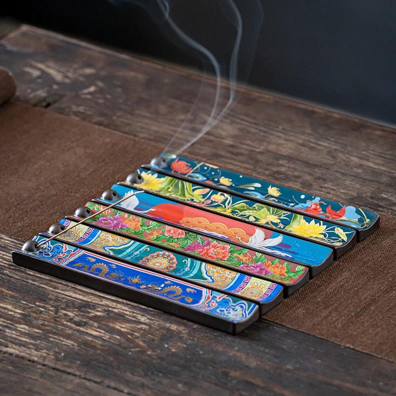 Mandotos Enamel Wire Incense Burner Ceramic Cloisonne Ornament For Tea Ceremony Ambience Home Decor MANDOTOS