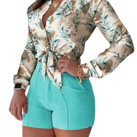 Independence Stand Rose Long Sleeve Blouse Woman - MANDOTOS INTERNATIONAL0