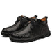 Martin Boots Men'S Leather British Short Boots Hand-Stitched Large Size Men'S Retro Leather Boots MANDOTOS