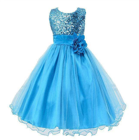 Baby Sequin Dress Flower Girl Wedding Princess Dress MANDOTOS