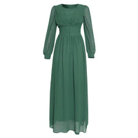 Muslim Women's Clothing Long Sleeve Chiffon Dress MANDOTOS