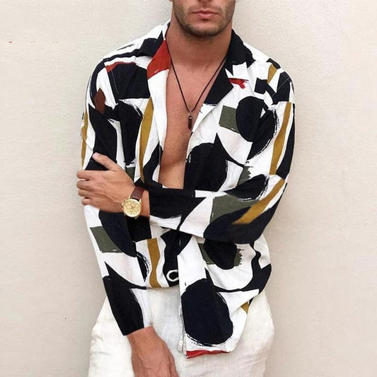 Hawaiian Men For Plus Size Blouse Shirt Shirts Print Fat - MANDOTOS INTERNATIONAL0