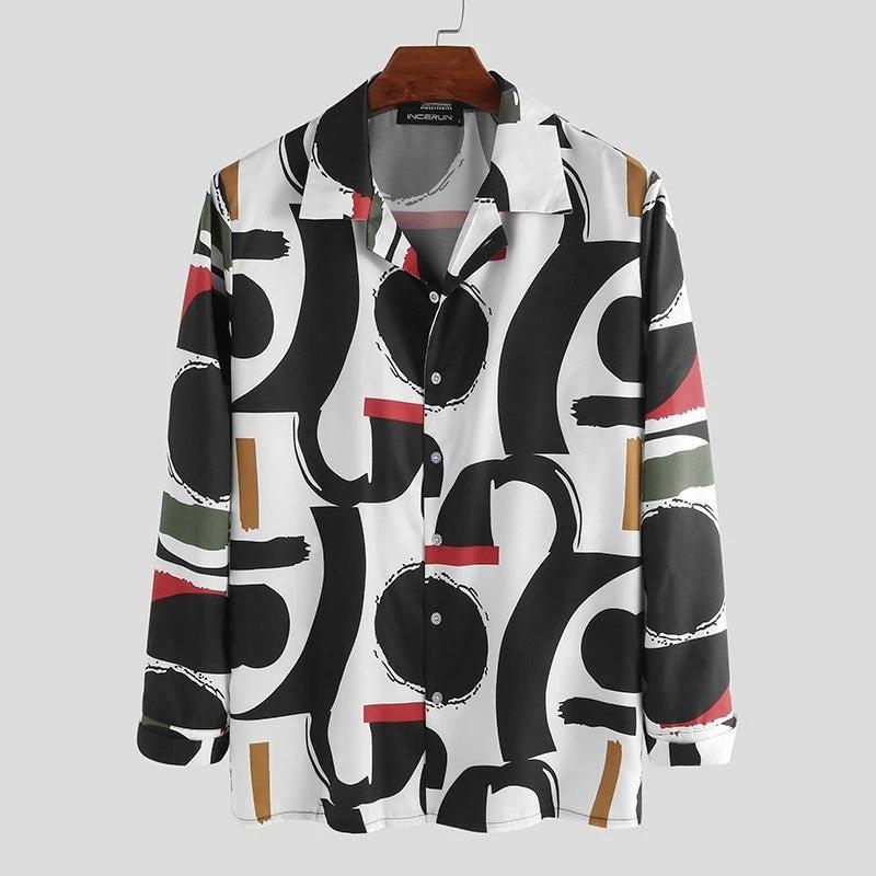 Hawaiian Men For Plus Size Blouse Shirt Shirts Print Fat - MANDOTOS INTERNATIONAL0