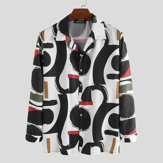 Hawaiian Men For Plus Size Blouse Shirt Shirts Print Fat - MANDOTOS INTERNATIONAL0