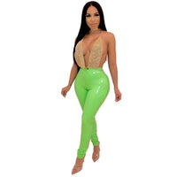 High elasticity plus velvet thick PU leather pants - MANDOTOS INTERNATIONAL0