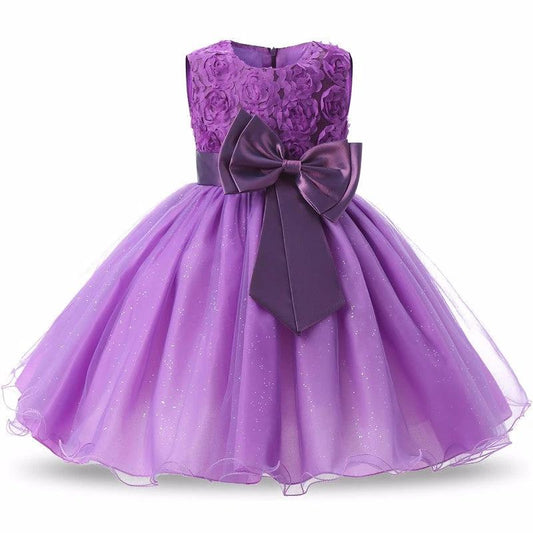 Princess Flower Girl Dress Summer Tutu Wedding Birthday Party Dresses - MANDOTOS INTERNATIONAL0