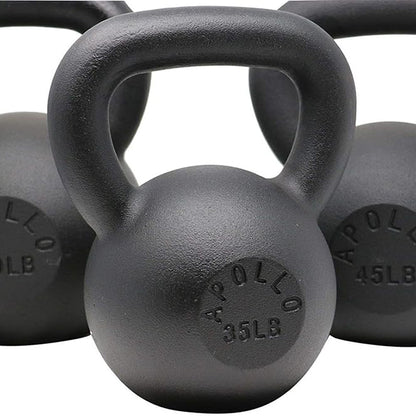 A4A 25LB Powder Coated Cast Iron Kettlebell - MANDOTOS