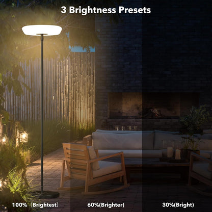 Minimalist Solar Powered Outdoor Floor Lamp - MANDOTOS