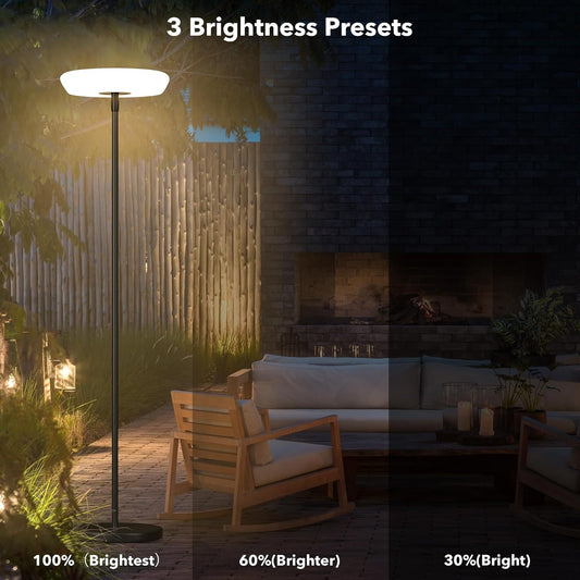 Minimalist Solar Powered Outdoor Floor Lamp - MANDOTOS
