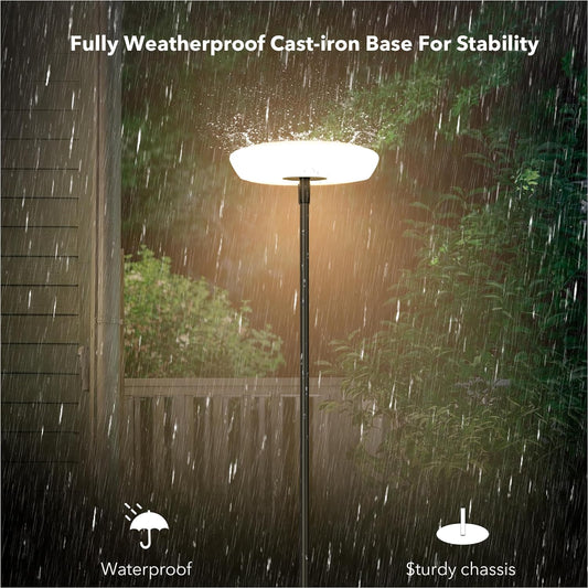 Minimalist Solar Powered Outdoor Floor Lamp - MANDOTOS