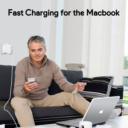 60W T-Tip Magnetic Charger for MacBook - Universal Power Adapter - MANDOTOS