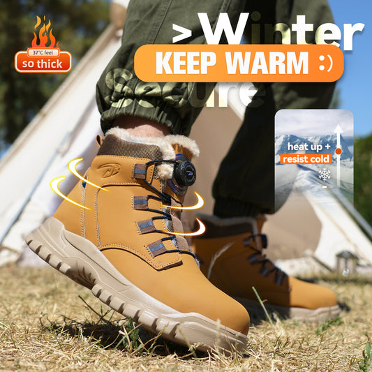Men's Steel Toe Safety Shoes - Warm & Breathable Work Footwear - MANDOTOS
