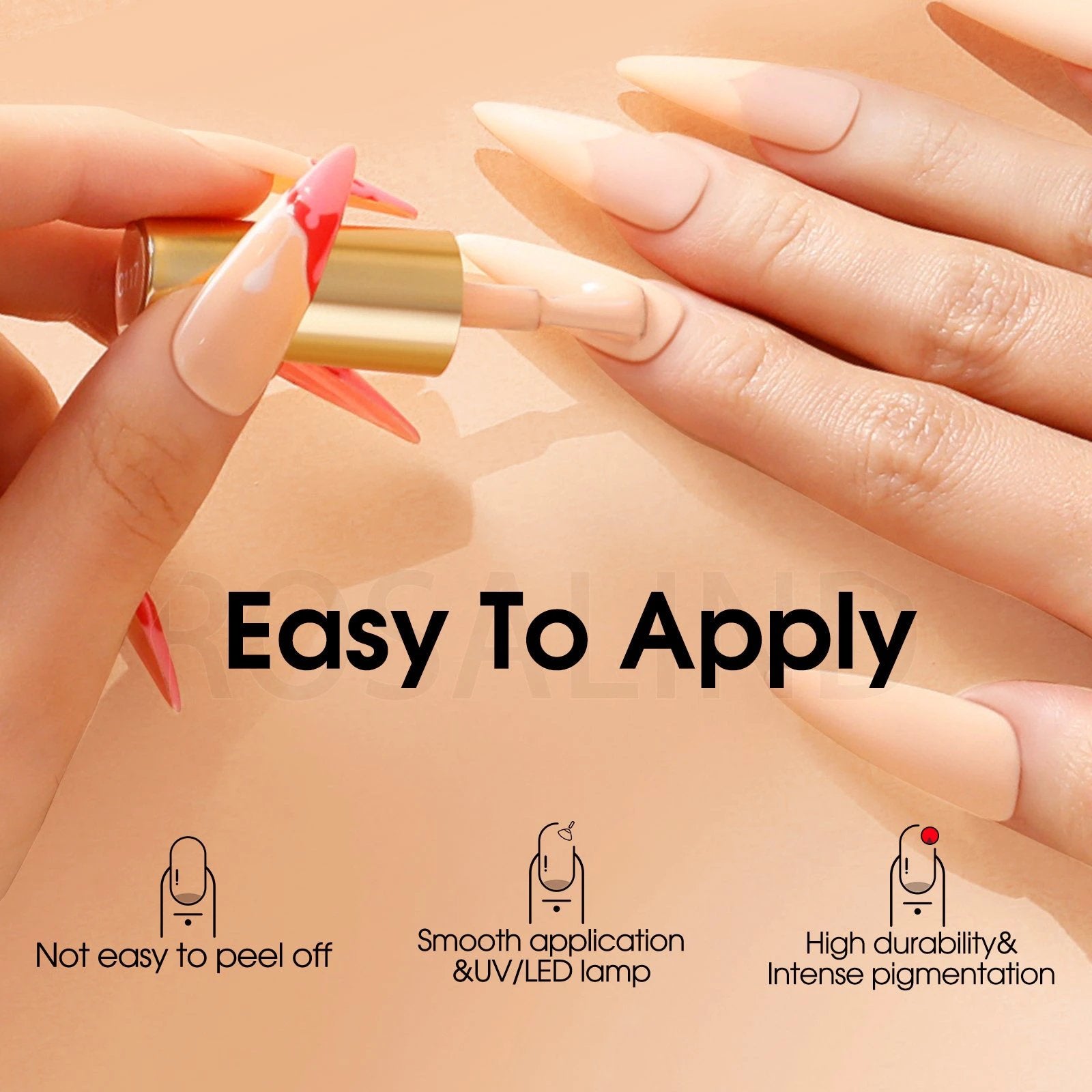 ROSALIND 6-Piece Light Nude Gel Nail Polish Set - MANDOTOS