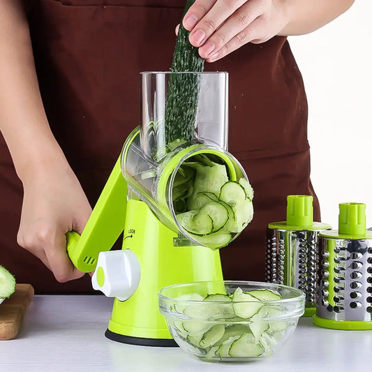 Vegetable Cutter Round Mandoline Slicer Potato Julienne Carrot Grater Cheese - MANDOTOS INTERNATIONAL0