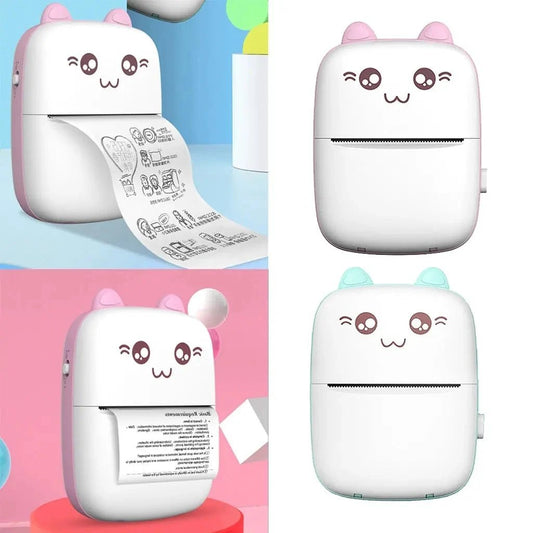 Mini Printer Portable Mini Bluetooth WiFi New Wrong Printer Mobile Phone Photo Title Note Hot Print Pocket Student Error Label Printer - MANDOTOS