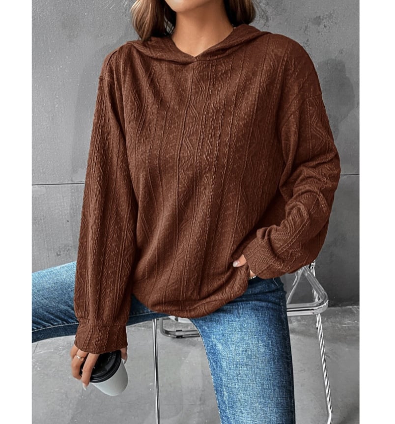 Autumn Casual Solid Hoodie for Women
