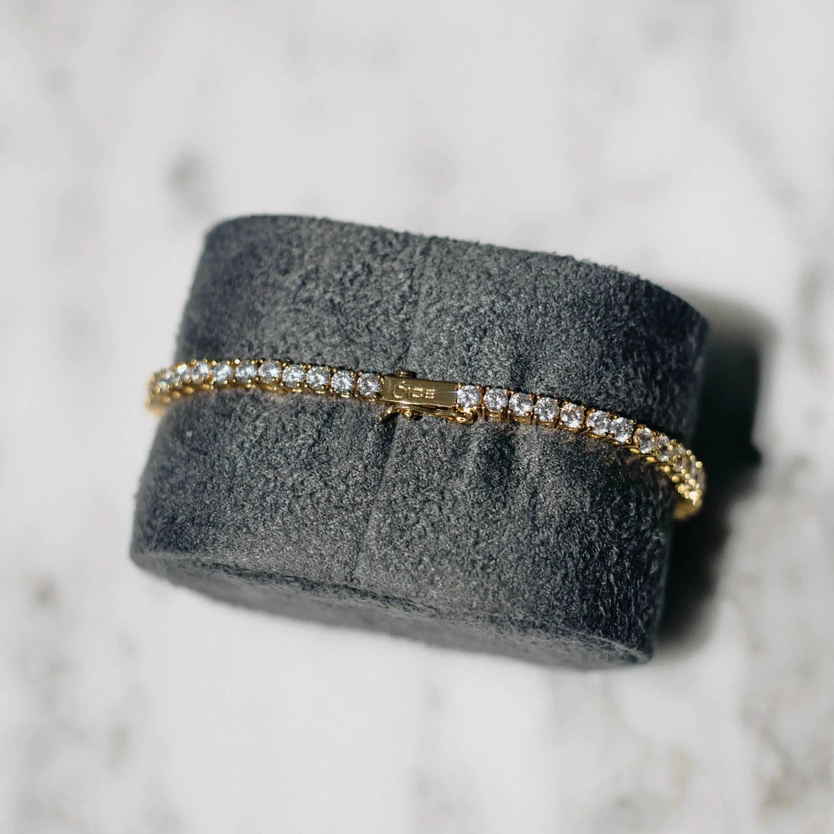 18K Gold Plated Zircon Tennis Bracelet - MANDOTOS
