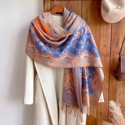 Vintage Ethnic Style Travel Shawl Scarf & Cape - MANDOTOS