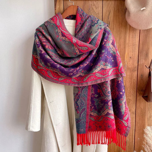 Vintage Ethnic Style Travel Shawl Scarf & Cape - MANDOTOS