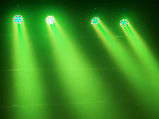19x15W RGBW 4in1 Beam Wash Zoom Circle Control LED Moving Head Light Professional Machine DMX512 DJ Bar Stage Lights Effect - MANDOTOS