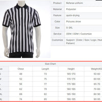 Black & White Referee Shirts/Jerseys Two Free Whistles