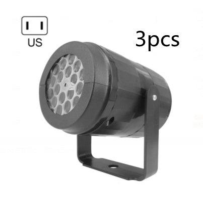 Christmas Party Lights Snowflake Projector Light Led Stage Light Rotating Xmas Pattern Outdoor Holiday Lighting Garden Christmas Decor - MANDOTOS