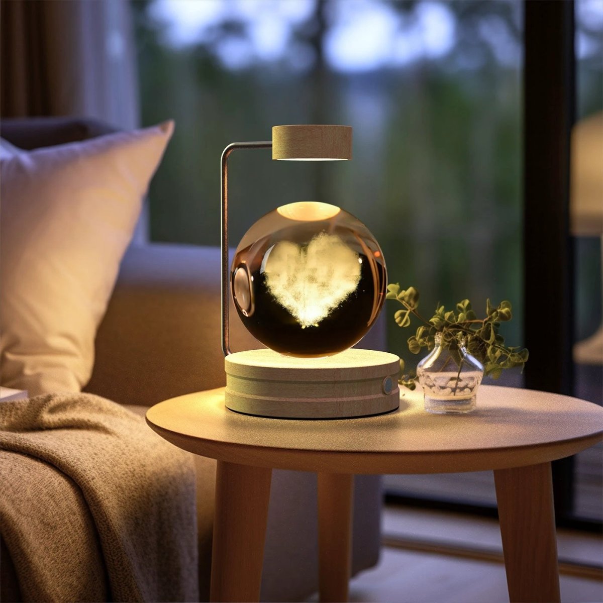 Crystal Ball Cosmic Dinosaur Indoor Night Light USB Power Warm Bedside Light Birthday Gift Night Lamp MANDOTOS