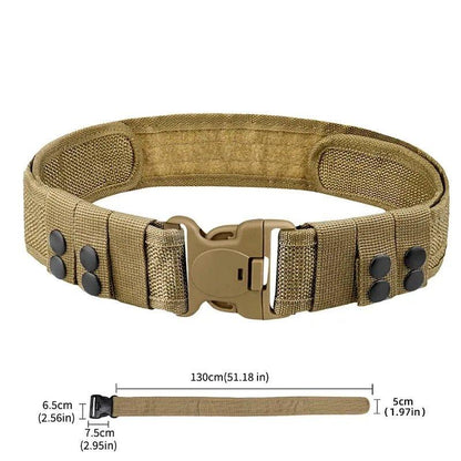 1pc Quick Release Tactical Belt for Men Fashion Style Combat Belt for Outdoor Activities and Fishing - MANDOTOS