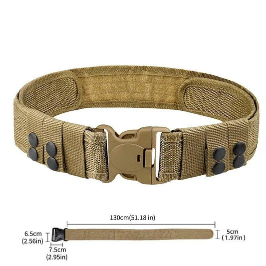1pc Quick Release Tactical Belt for Men Fashion Style Combat Belt for Outdoor Activities and Fishing - MANDOTOS