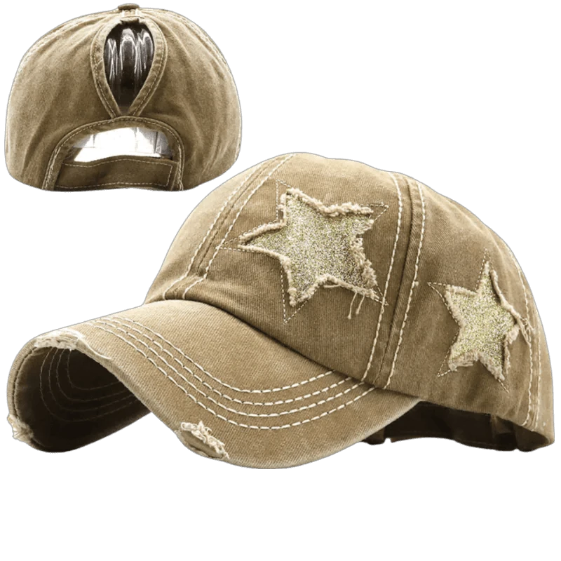Star Denim Baseball Cap - MANDOTOS