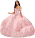 Elegant Tulle Off - Shoulder Beaded Quinceanera Ball Gown - MANDOTOS INTERNATIONAL