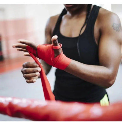 2 Rolls 2.5M Cotton Boxing Bandage Sports Strap Sanda Gauntlets MMA Hand Gloves Wraps Belt Wraps Bandage For Competition - MANDOTOS