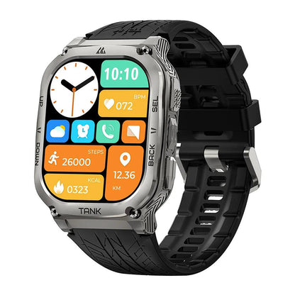 2024 KOSPET TANK M3 Smartwatches For Men Women Rugged Smart Watch 480mAh AOD Bluetooth Fitness Electronic Digital AMOLED Watches - MANDOTOS