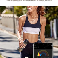 2025 Smart Ring Women Men Super narrow 6.3mm Heart Rate Health Stress measurement Monitor IP68 Waterproof Fashion Sports Rings - MANDOTOS INTERNATIONAL