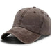 2027 NEW KJ Retro Style Men's Women's Baseball Cap Wide Brim Sunshade Duck Tongue Sports Washed Light Plate Denim Dad Hats - MANDOTOS INTERNATIONAL