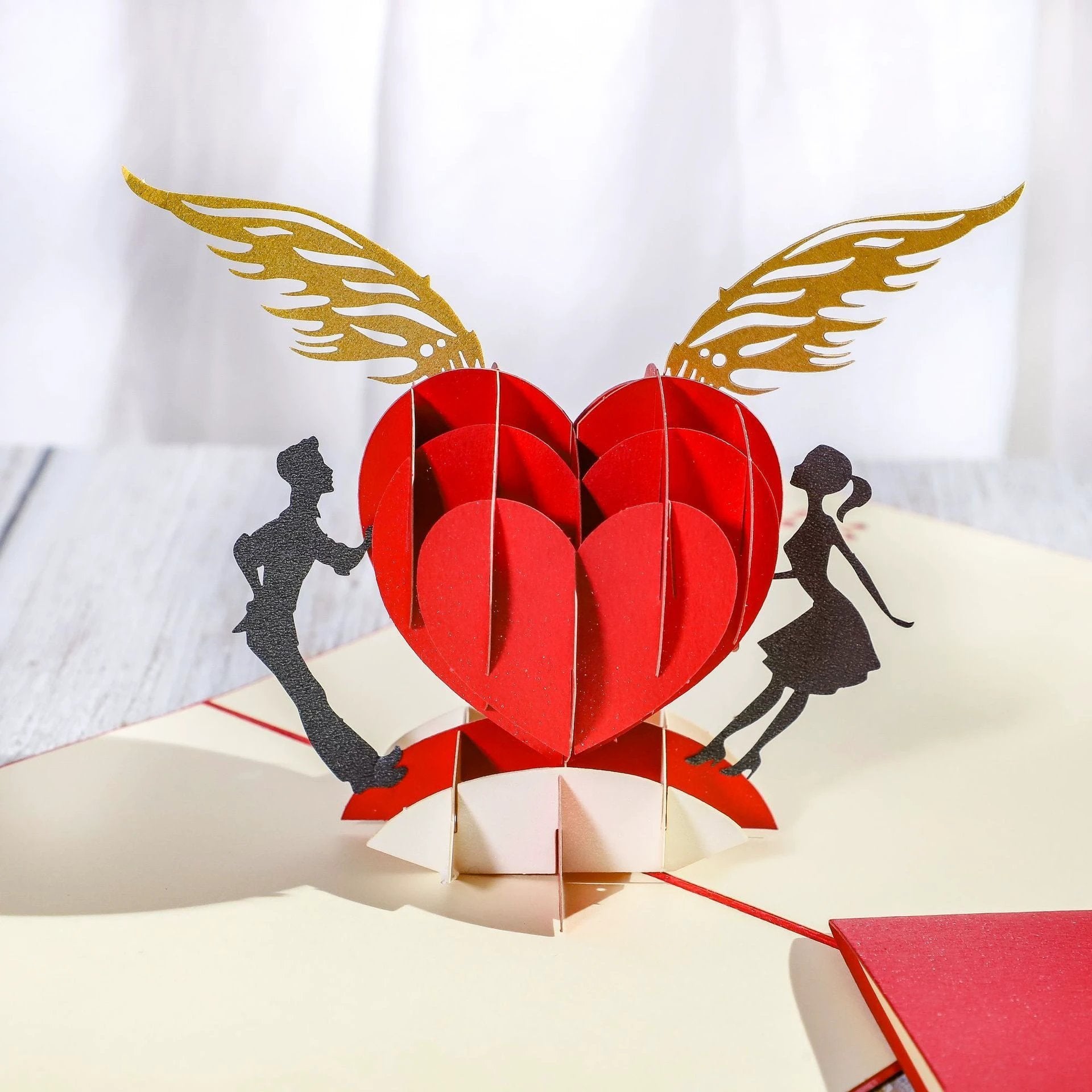 3D Engagement Cards Lovers Wedding Invitation Greeting Cards Laser Cut Valentine's Day Gift Anniversary Card Wholesale - MANDOTOS