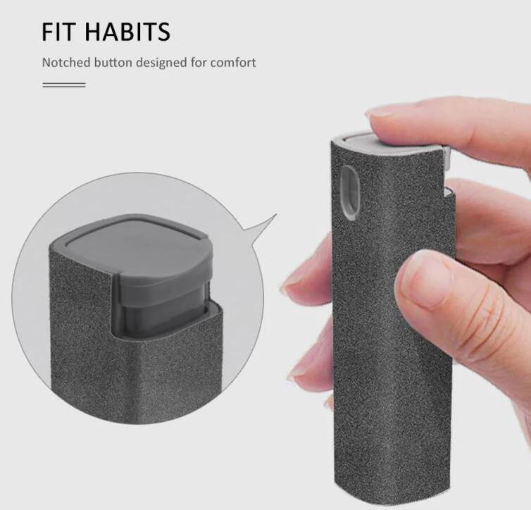 2 In 1 Phone Computer Screen Cleaner Kit For Screen Dust Removal Microfiber Cloth Set MANDOTOS