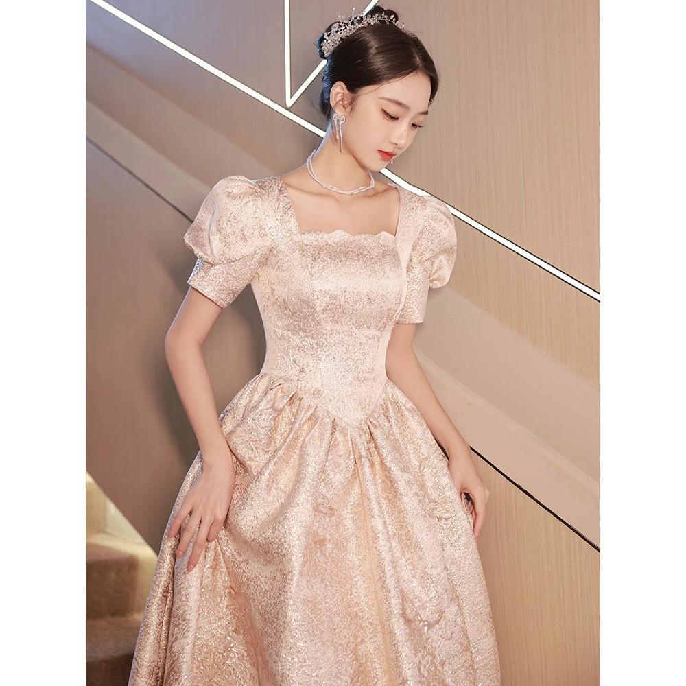 Women Evening Dresses Women Champagne - MANDOTOS INTERNATIONAL0