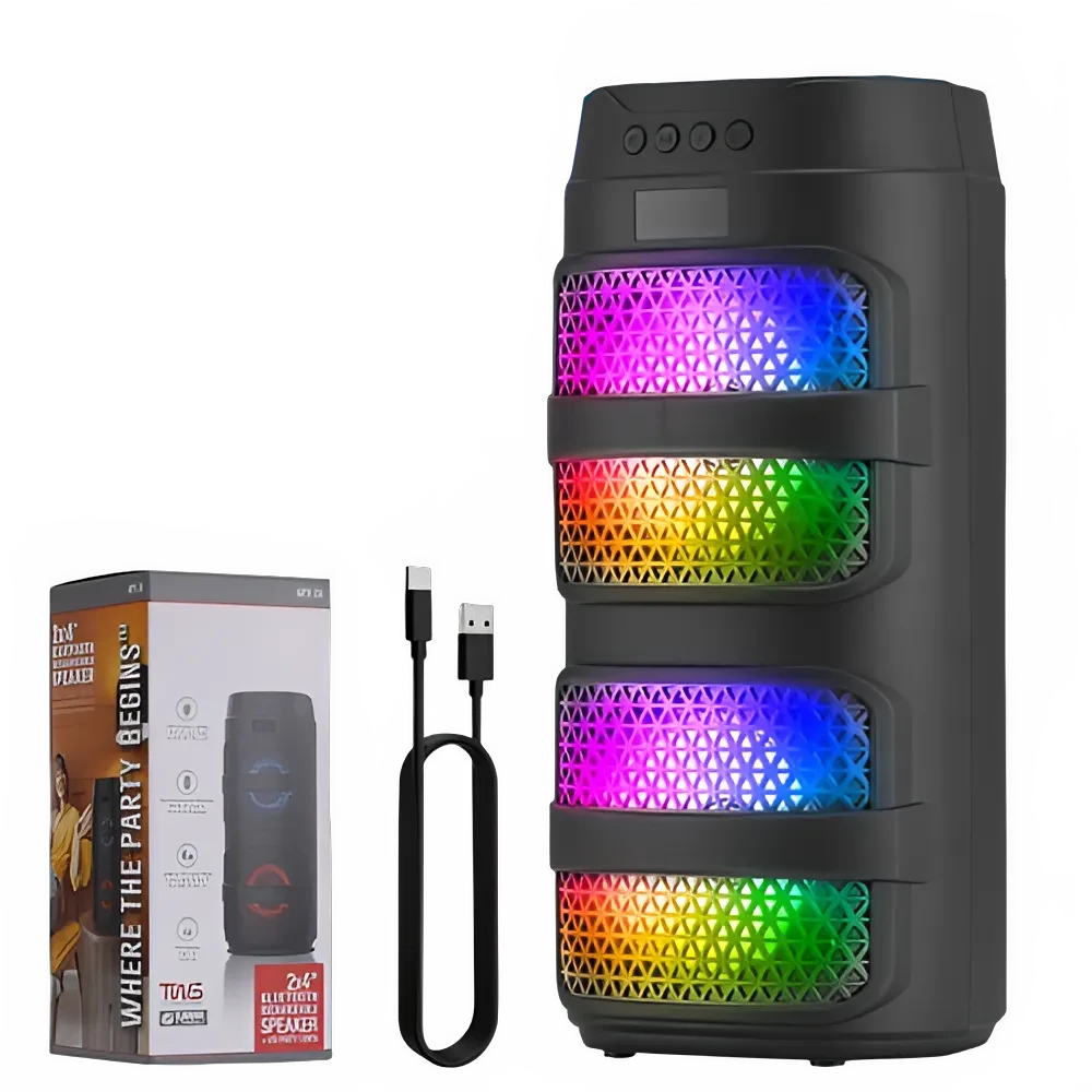 Ultimate Sound 3000W Portable Bluetooth Speaker with Dazzling LED Lights for Epic Parties - MANDOTOS