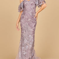 Off Shoulder Mermaid Lace Gown | Lara 28884