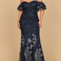 Off Shoulder Mermaid Lace Gown | Lara 28884